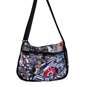 LeSportsac VTG ANNE BOOMBOX Bag Purse w/ Removable Pouch RETIRED Hip Hop 90s
